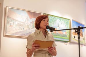 Likovna dela slikarjev, ki so ustvarjali na srečanju v Hiši čez cesto 3